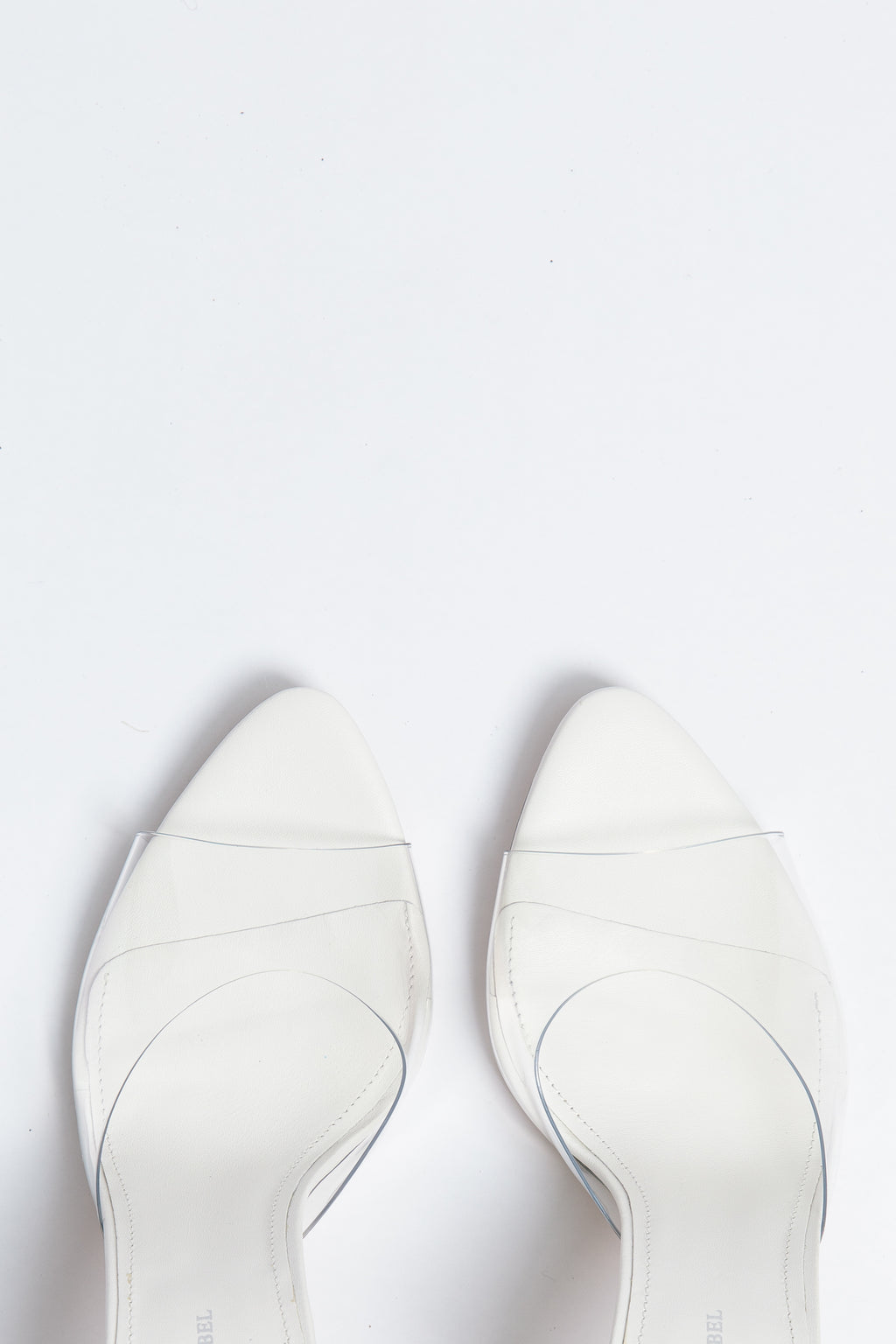 Allure Heel ivory sheepskin leather with Heart Buckle