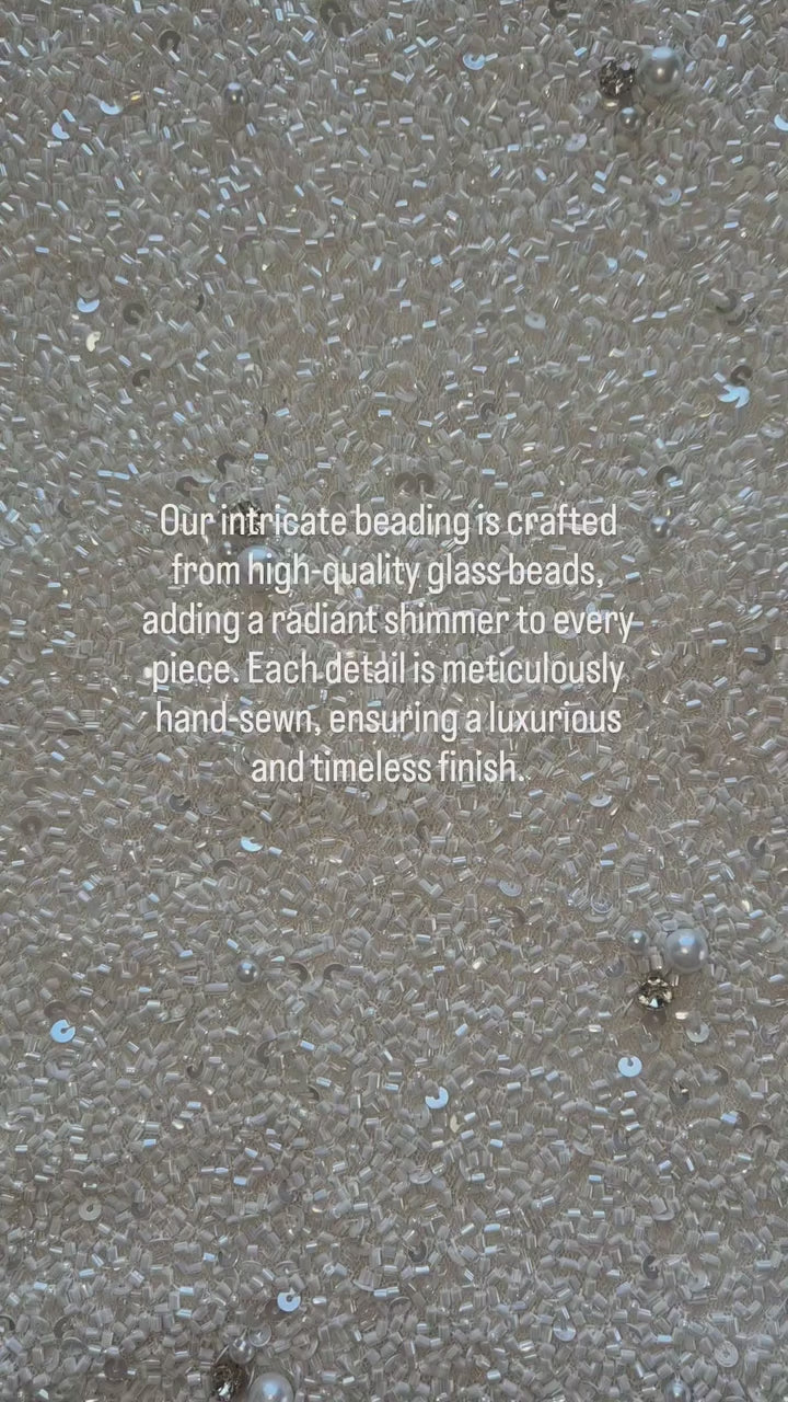 Viva Crystal & Pearl Hand-Beaded Mini Dress