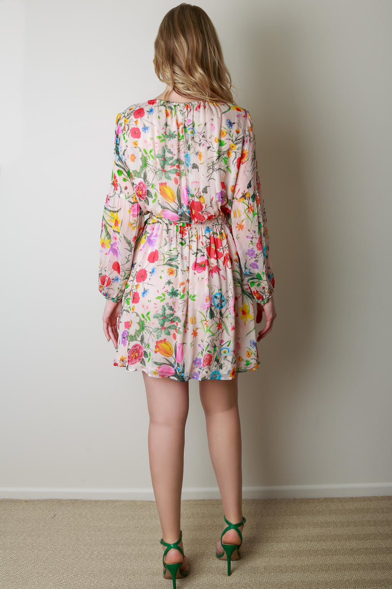 Sofia Mini Soft Pink Floral Dress